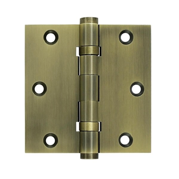 Patioplus 3.5 x 3.5 in. Square Ball Bearings Hinge, Antique - PA2667092