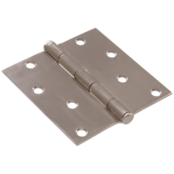 Ornatus Outdoors Carded, Square Full Mortise Hinges, Satin Nickel, 4 in. - OR1648128