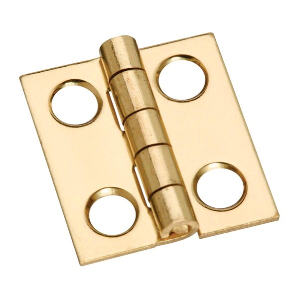 Homecare Products 0.75 x 0.68 in. Solid Brass Decorative Hinge, 4PK - HO3311813