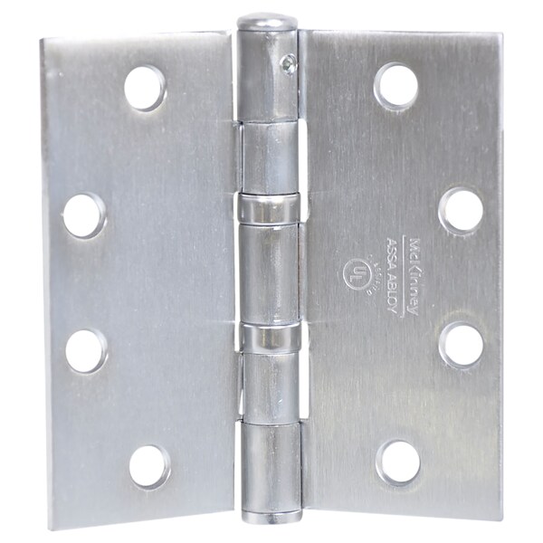 Mckinney Oil Bearing Butt Hinge, 4-1/2" x 4", US26D, Steel Base Metal, STD - TA2314 4-1/2X4 26D