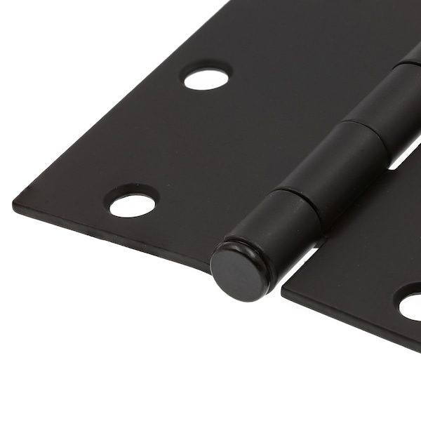 Prime-Line Door Hinge Residential Smooth Pivot, 3-1/2 in. with Sq. Corners, Matte Black 3 Pack - U 1150283