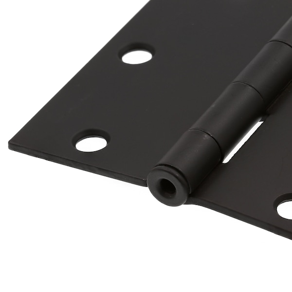 Prime-Line Door Hinge Residential Smooth Pivot, 3-1/2 in. with Sq. Corners, Matte Black 3 Pack - U 1150283