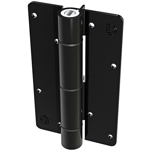 Kwikfit Spring Hinge, Aluminum, Screw-On Mounting, 1 1/2 in Leaf W x 5 3/4 in Leaf H, Gloss - KF3BLS