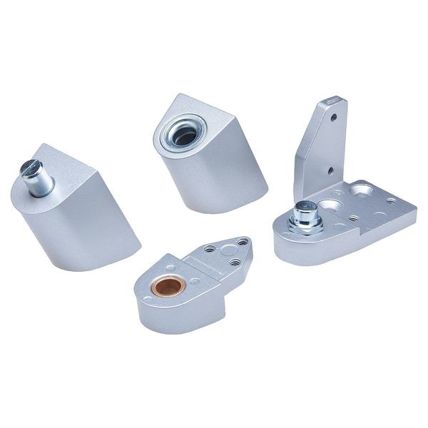 Kaba Ilco Pivot Hinge, Diecast Aluminum, Half Surface Mounting, 1 5/16 in Leaf W x 2 13/16 in Leaf H - IL-OP-12-RH-AL SETS