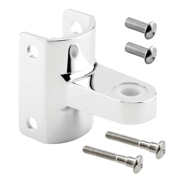 Prime-Line Post Mounted Top Pivot Hinge, 1-1/4 in., Zamak, Chrome, 5/8 in.  Pintle (Single Pack) - 656-7217