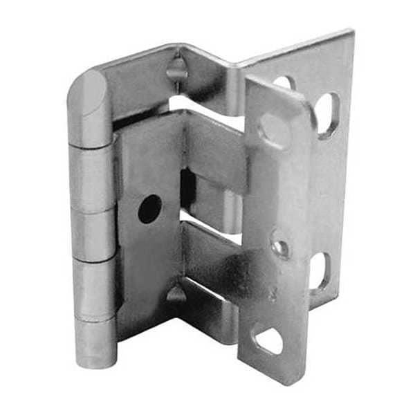 Best Swing Clear Hinge, Steel, 2 3/4 in Leaf W x 2 3/4 in Leaf H, Satin Chrome - 1592-4 2/PKCABHGE 26D