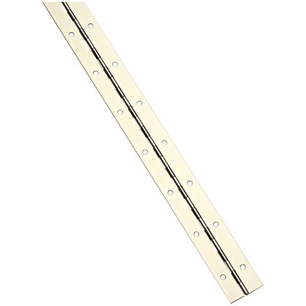 National Hardware National Hardware 72 in. L Brass-Plated Continuous Hinge 1 pk - N148-460