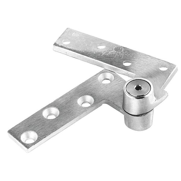 Rixson Pivot Hinge, Brass, Full Mortise Mounting, 1 1/16 in Leaf W x 4 1/4 in Leaf H, Satin Chrome - 180 626
