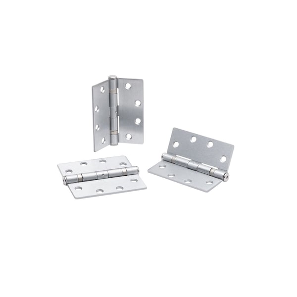Global Door Controls 4 in Leaf W x 4.5 in Leaf H, Silver - CP4540BBRNRP26D-3