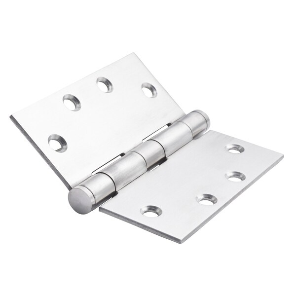 Global Door Controls 4.5 in Leaf W x 4.5 in Leaf H, Stainless Steel - CS4545-32D-M