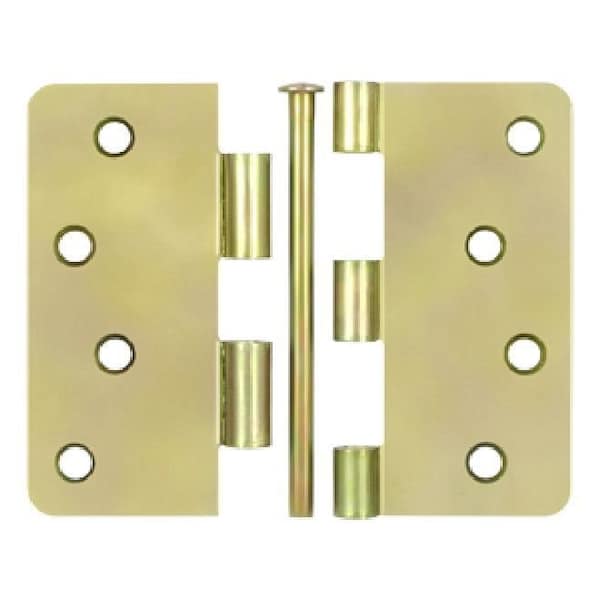 Deltana Zinc Dichromate Door and Butt Hinge - S44R4BK2D-UN