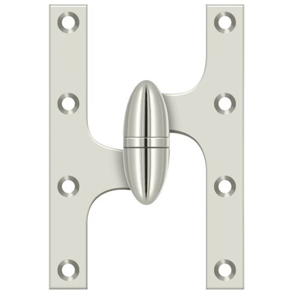 Deltana Bright Nickel Door and Butt Hinge - OK6040B14-L