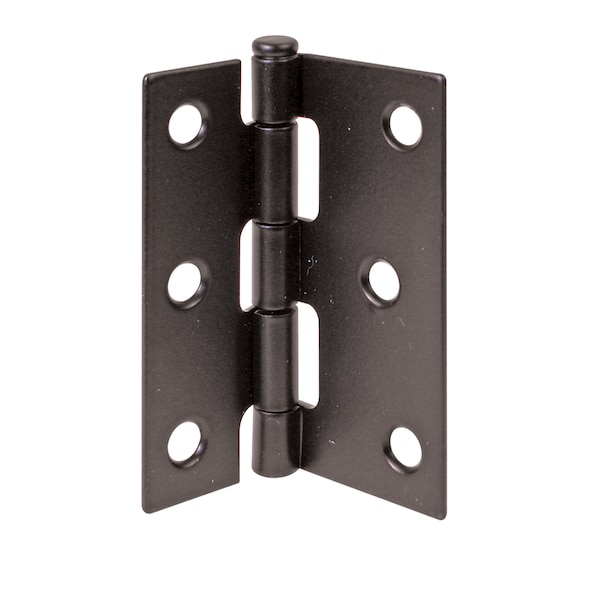 Prime-Line Screen Door Replacement Hinges, 3 in. Long, Steel, Black 2 Pack - K 5039
