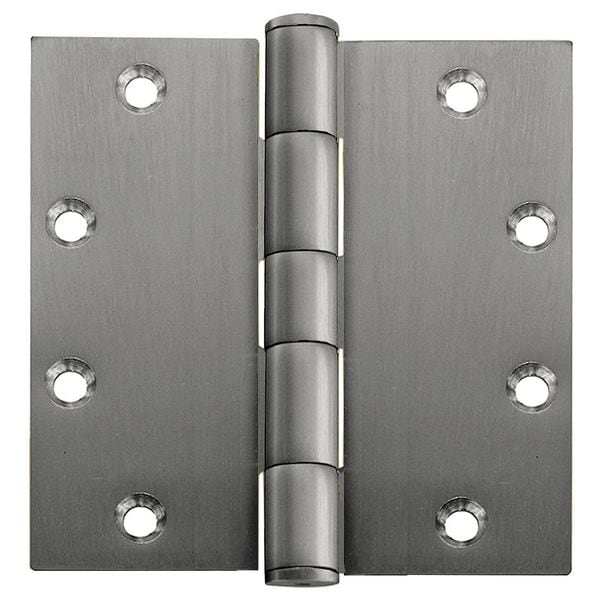 Best Door and Butt Hinge, Stainless Steel, Full Mortise Mounting, 1 3/4 in Leaf W x 4 in Leaf H, Satin - F191 4X4  DOOR HINGE 32D  STS