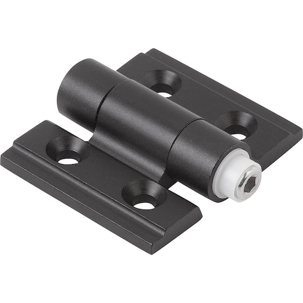 Kipp Hinge W. Adj. Friction 35X30, Aluminum Black Anodized, A1=21, B1=15 - K1195.35301