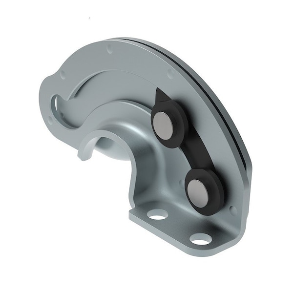 Southco Concealed Hinge, Door-stay Style, Steel, Zinc Plate, Bright chromate - R6-22-11
