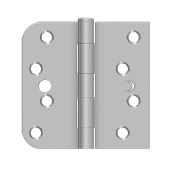 Dendesigns 4 x 4 x 0.625 in. Square Stainless Steel Left Handing Hinge, Brushed Stainless - DE2667509