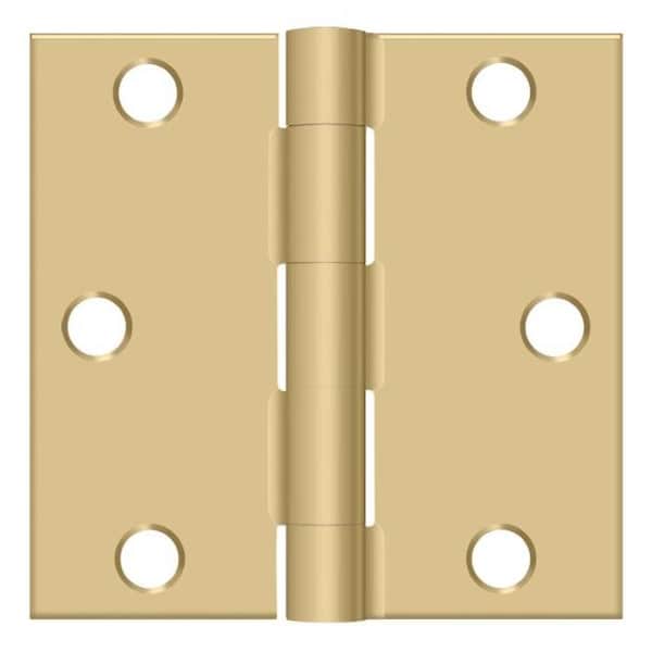 Deltana Satin Brass Door and Butt Hinge - S33U4-R