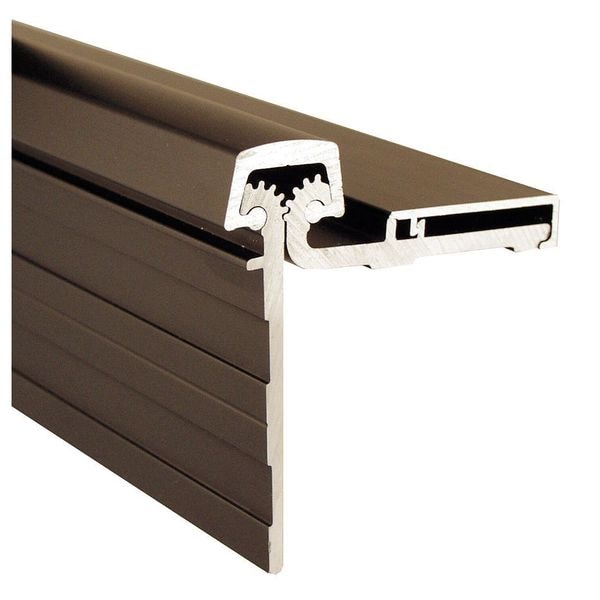 Pemko Piano Hinge, Aluminum, Half Surface Mounting, 2 in Leaf W x 11/16 in Leaf H, Dark Bronze Anodized - DHS95HD1