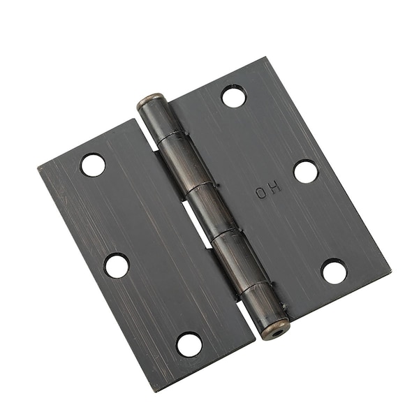 Richelieu 2Pack 3 12inch 89 mm Full Mortise Butt Hinge, OilRubbed Bronze - 821ORBB
