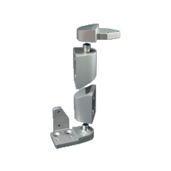 International Door Closers 3/4 Offset Pivot Set For Right 7/64 Recessed Doors, AL Baked Satin Aluminum Paint - OP-6002-AL-RH