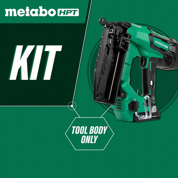 Metabo Hpt 18V Cordless Brushless Li-Ion 16-Gauge Straight Finish Nailer Bare - NT1865DMASQ7M