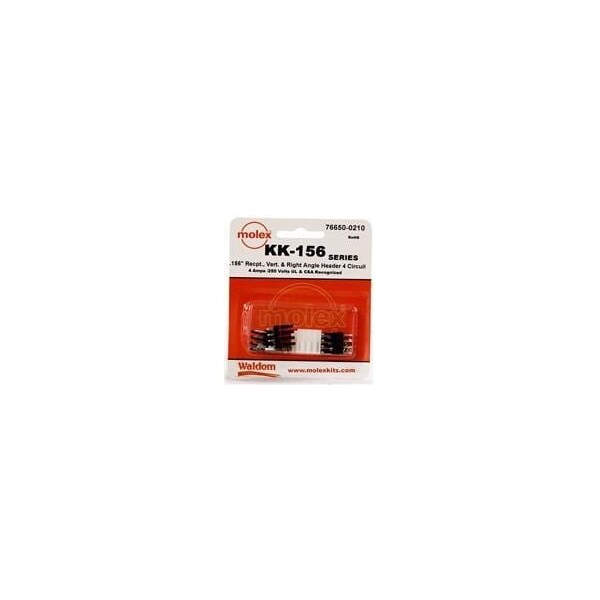 Molex Headers & Wire Housings Kk-156 Connector Kit V & Ra Hdr Rec 4Ckt - 766500210