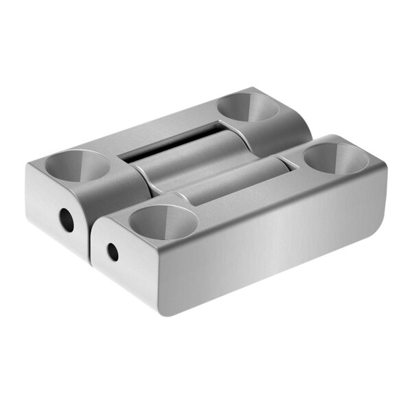 Southco Articulating Constant Torque Hinge, 20in.lb Torque, Aluminum Alloy, Silver - AH-2E-2020A2-70