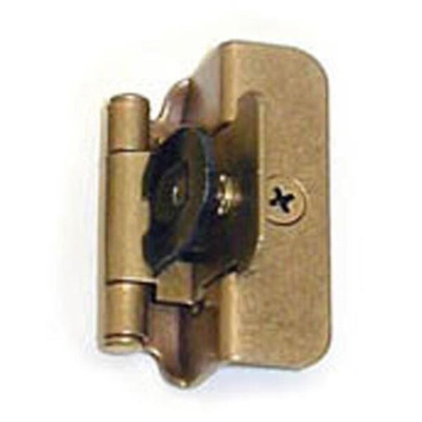 Hd A08704 BB Amerock Double Demountable 0.5 in. Overlay Cabinet Door Hinge; Burnished Brass - A08704 BB