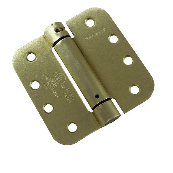 Richelieu 4inch 102 mm Full Mortise Adjustable Spring Hinge, Stainless Steel - 52822SSB1