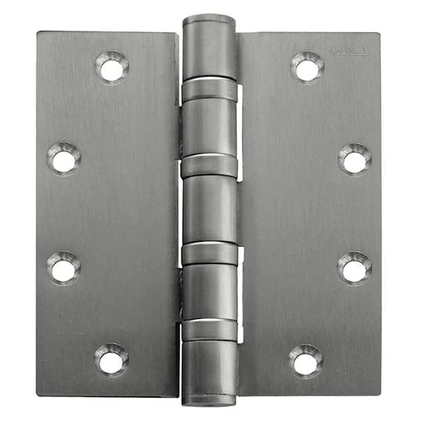 Best Door and Butt Hinge, Stainless Steel, Full Mortise Mounting, 2 in Leaf W x 4 1/2 in Leaf H, Satin - FBB199 4 5X4 5 HW DOOR HINGE  32D  STS