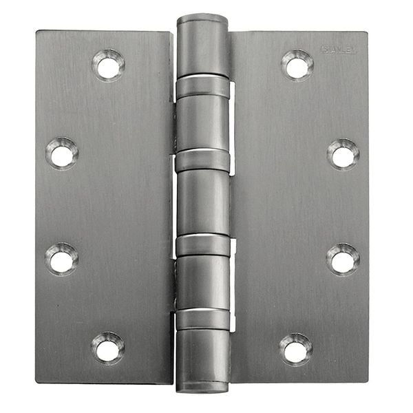 Best Door and Butt Hinge, Stainless Steel, Full Mortise Mounting, 2 in Leaf W x 4 1/2 in Leaf H, Satin - FBB199 4 5X4 5 HW DOOR HINGE  32D  STS