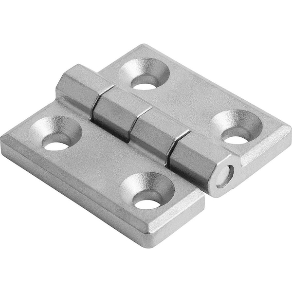 Kipp Hinge 60X60, Stainless Steel Blasted, A1=18, A2=18, A3=30, A4=30 - K1085.083018181