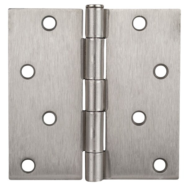 Global Door Controls 4 in Leaf W x 4 in Leaf H, Satin Nickel - CP4040-US15-M