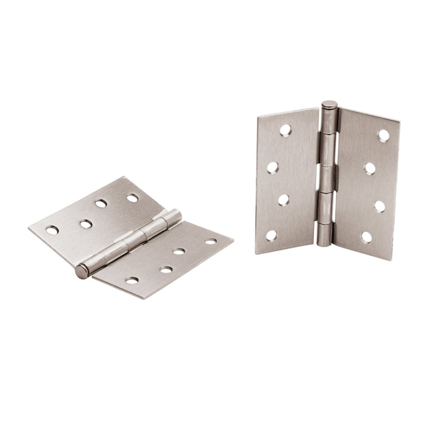 Global Door Controls 4 in Leaf W x 4 in Leaf H, Satin Nickel - CP4040-US15-M