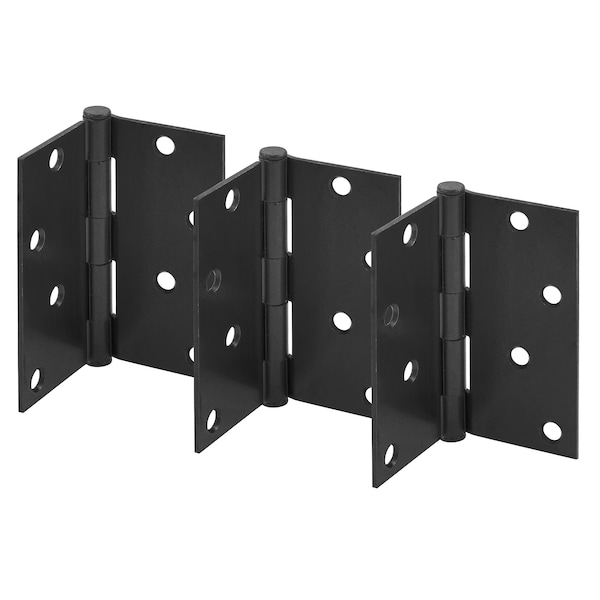 Prime-Line Door Hinge Residential Smooth Pivot, 4 in. with 5/8 in. Radius Corners, Oil Rubbed Bronze 3 Pack - U 1150373