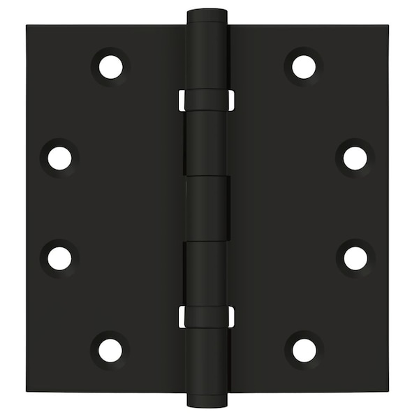 Deltana 4-1/2in x 4-1/2in Square Hinge; Ball Bearings; Black Finish, PR - DSB45B19