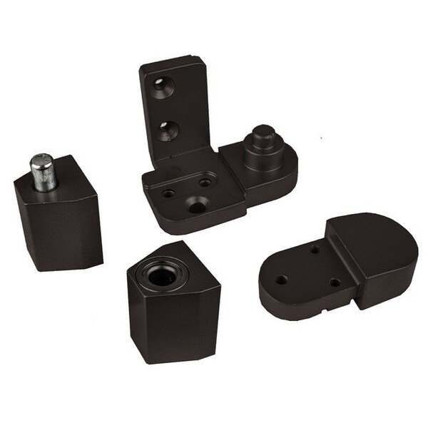 Global Door Controls YKK Style Left Hand Offset Door Pivot Hinge Set for Adams Rite Type Storefront Door in Duronodic - TH1300-LH-DU