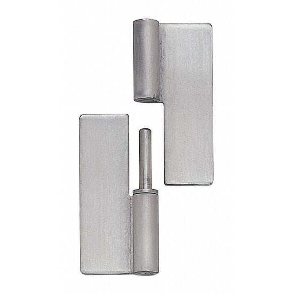 Lamp Lift-Off Hinge, 304 Stainless steel, Weld-On Mounting, 1 9/64 in Leaf W x 2 61/64 in Leaf H, Mirror - HNH-75CR