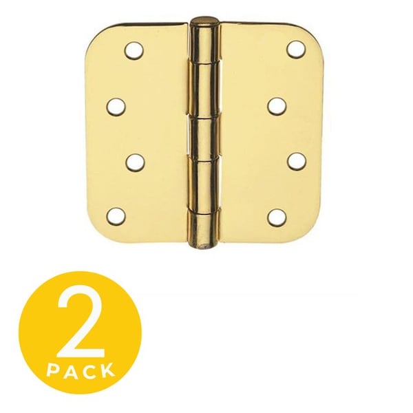Global Door Controls 4 in Leaf W x 4 in Leaf H, Brass - CP4040-5/8-US4-M