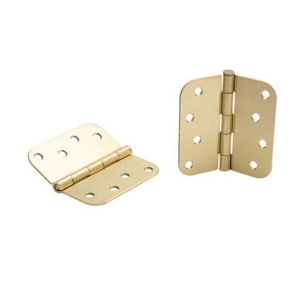 Global Door Controls 4 in Leaf W x 4 in Leaf H, Brass - CP4040-5/8-US4-M