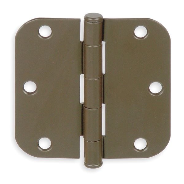 Zoro Select Door and Butt Hinge, Steel, Full Mortise Mounting, 1 1/2 in Leaf W x 3 1/2 in Leaf H - 1XMB9