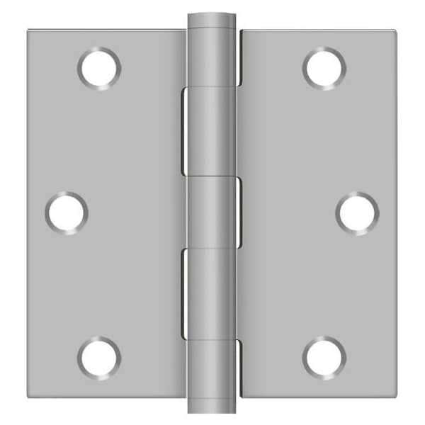 Deltana Satin Stainless Steel Square Hinge - SS35U32D-R