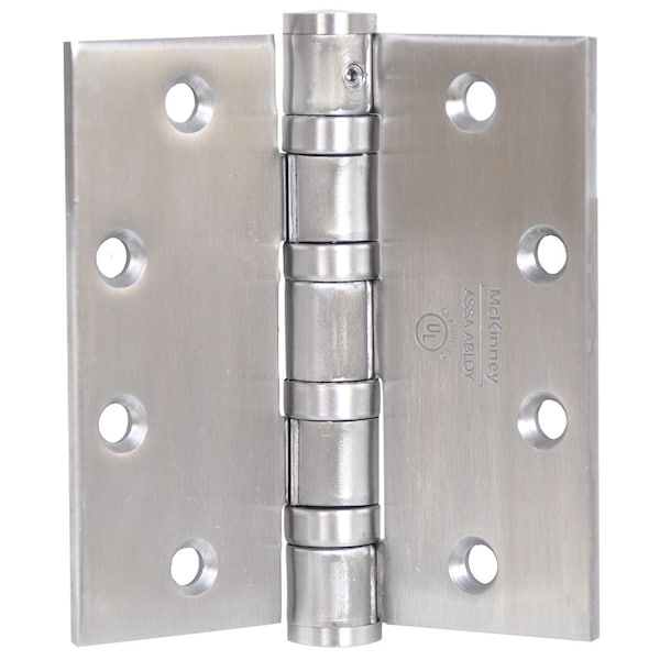 Mckinney Oil Bearing Butt Hinge, 4-1/2" x 4-1/2", US32D, NRP, Heavy - T4A3386 4-1/2X4-1/2 32D NRP