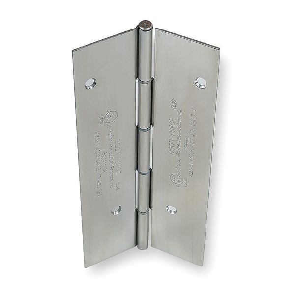 Markar Piano Hinge, Stainless Steel, Full Mortise Mounting, 1 15/16 in Leaf W x 8 ft Leaf H, Satin - FM300-002-630