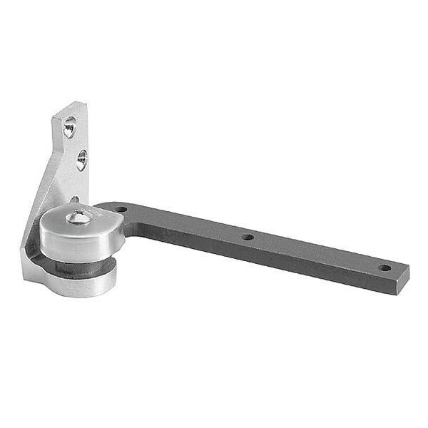 Rixson Pivot Hinge, Brass, Full Mortise Mounting, 1 1/16 in Leaf W x 4 1/4 in Leaf H, Satin Chrome - 117-1/4 626 LH