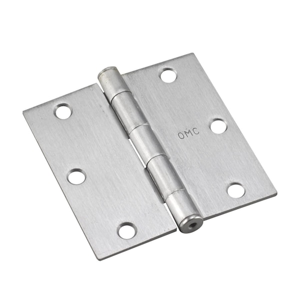 Richelieu 2Pack 3 12inch 89 mm Full Mortise Butt Hinge, Brushed Chrome - 821BCB