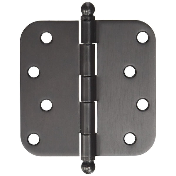 Patioplus 4 x 4 x 0.62 in. Radius Hinge Steel - Oil Rubbed Bronze - PA561952