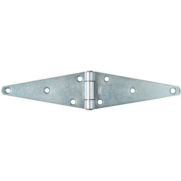 National Mfg N128-082 V282 6 in. Zinc Palted Heavy Duty Strap Hinge with Screws - 831114038
