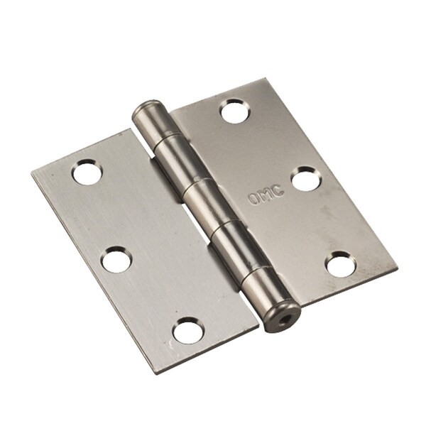 Richelieu 2Pack 3inch 76 mm Full Mortise Butt Hinge, Antique Nickel - 820ANB